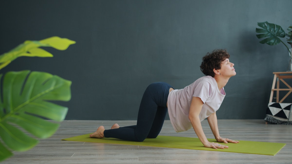 Yoga pose for back strength